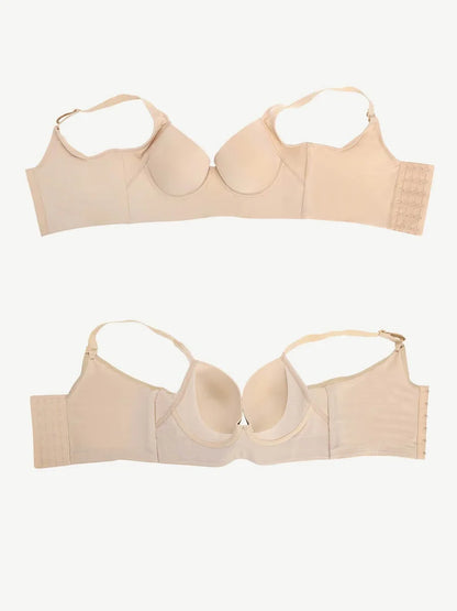 Chic Deep Cup Bra with Shapewear Integration to Hide Back Fat