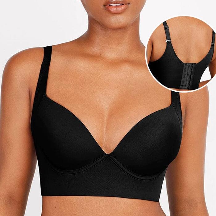 Chic Deep Cup Bra with Shapewear Integration to Hide Back Fat