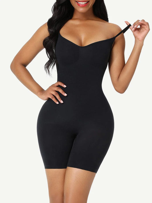 Seamless Low Back Body Shaper for Women with Tummy Control, Butt Lift, and Thigh Slimming